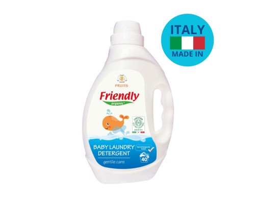 Органічний рідкий пральний порошок Friendly Organic фрукти 2000 мл (40 прань)