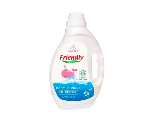 Органический жидкий стиральный порошок Friendly Organic цветы 2000 мл (40 стирок)