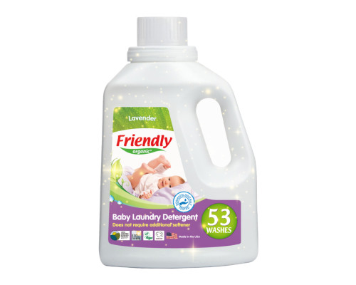 Органический жидкий стиральный порошок-концентрат Friendly Organic лаванда 1,57 литров (53 стирки)