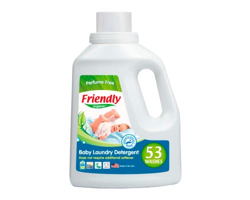 Органический жидкий стиральный порошок-концентрат Friendly Organic без запаха 1,57 литров (53 стирки)