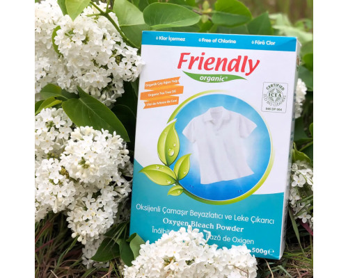Органический кислородный порошок для удаления пятен Friendly Organic 500 гр