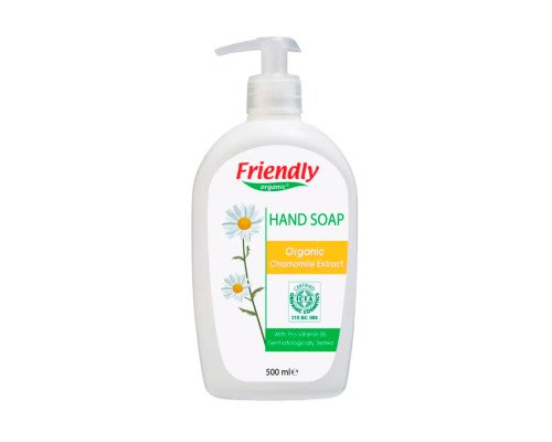 Органічне рідке мило для рук Friendly Organic з екстрактом ромашки 500 мл