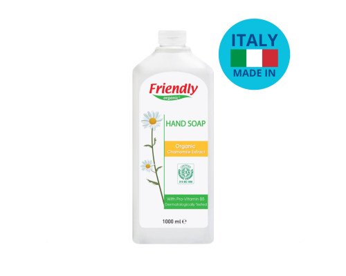 Органічне рідке мило для рук Friendly Organic з екстрактом ромашки 1000 мл