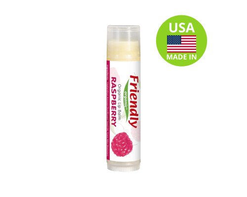 Органічний бальзам для губ Friendly Organic малина 4,25 гр