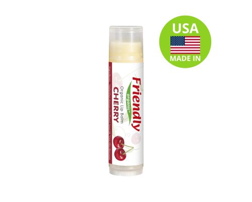 Органічний бальзам для губ Friendly Organic вишня 4,25 гр