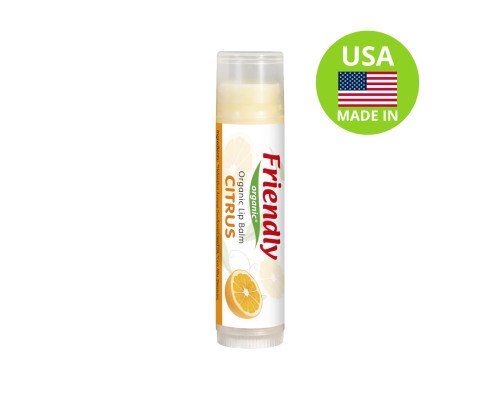 Органічний бальзам для губ Friendly Organic цитрус 4,25 гр