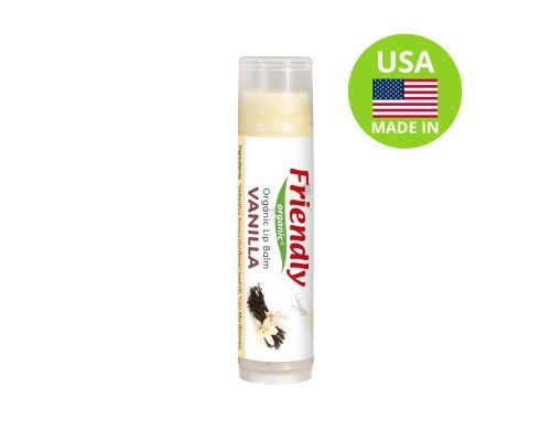 Органічний бальзам для губ Friendly Organic ваніль 4,25 гр