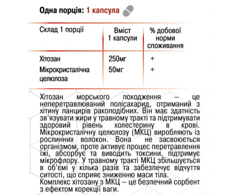 Хітозан 90 капсул