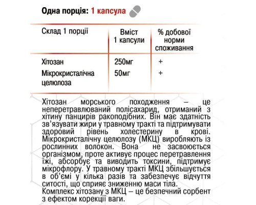 Хитозан 90 капсул