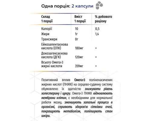 Омегатриол 120 капсул