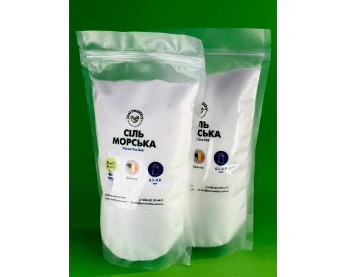 Сіль морська Zoutman Fine Marsel Salt, пакет (пачка) 0.25 кг