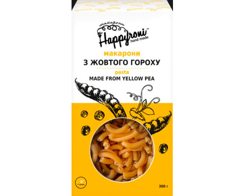 Завитки з жовтого гороху, 300 г