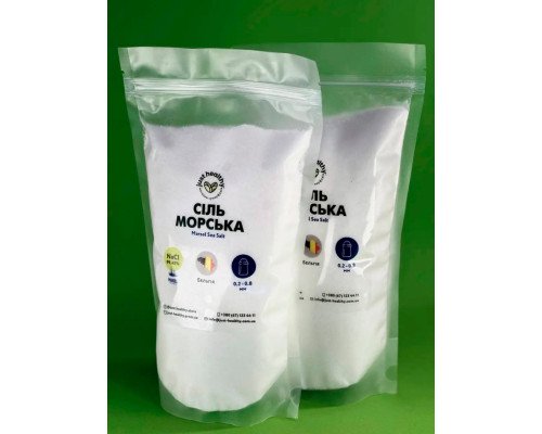Сіль морська, Zoutman Fine Marsel Salt, пакет (пачка) 0.5 кг