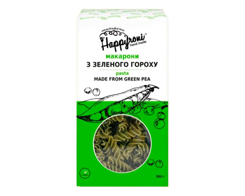 Спиральки из зелёного гороха 200 г